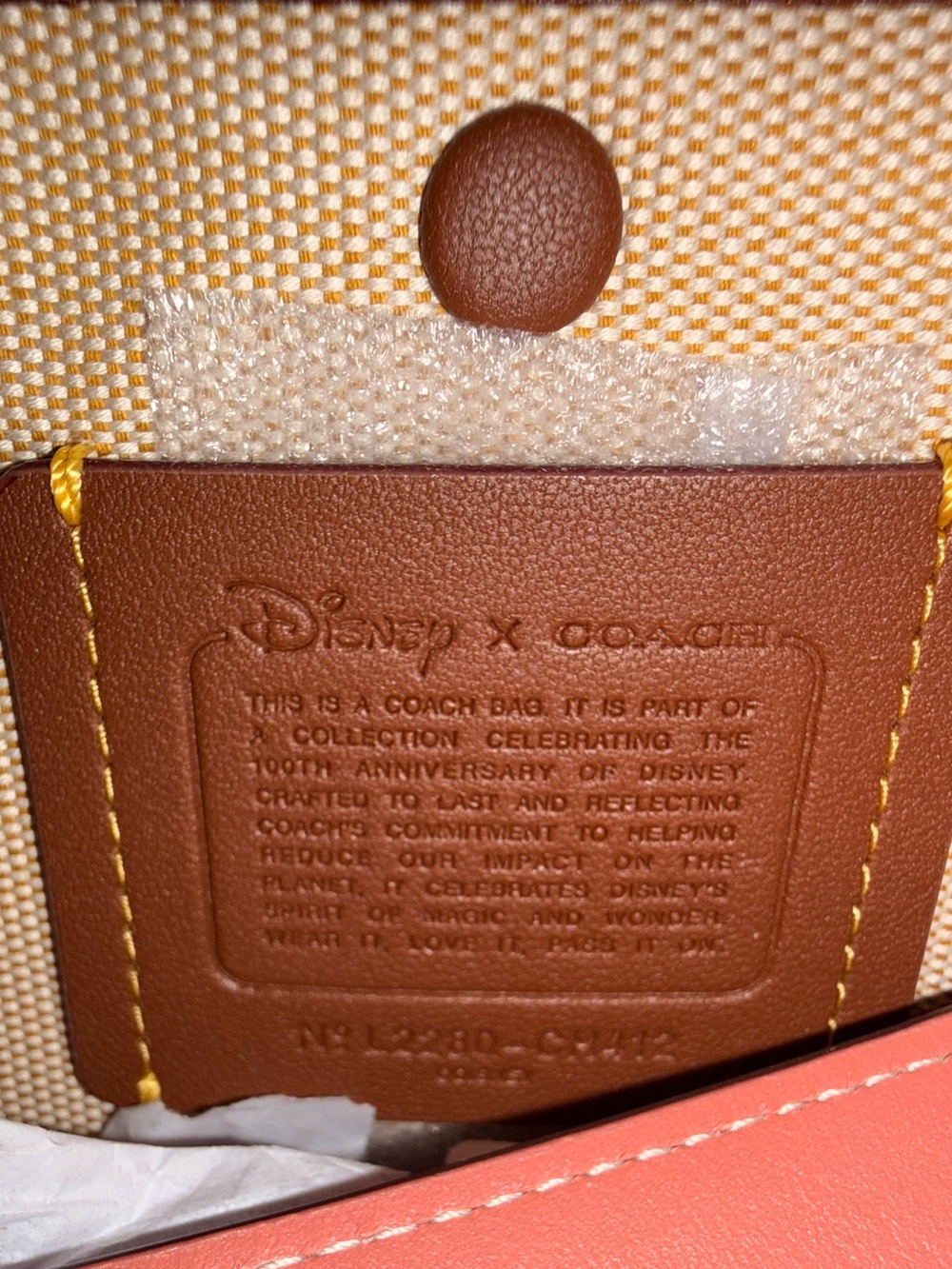 Rare Collectible DISNEY X COACH Rogue 25 Leather Mickey Mouse Flower Pink NWT - Picture 12 of 13